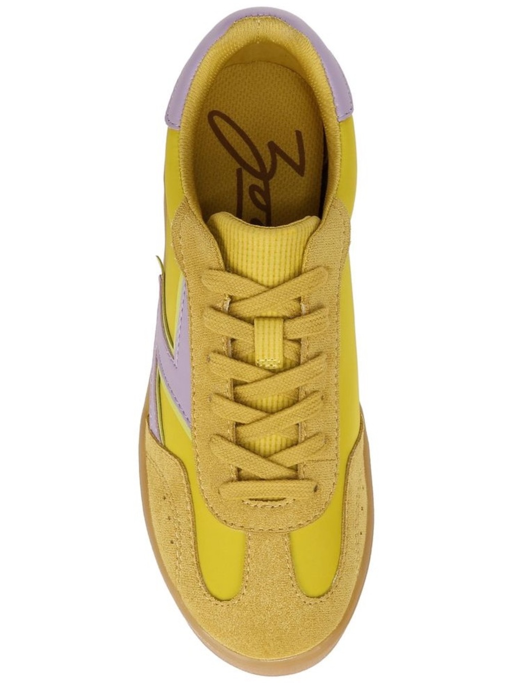 Zodiac Yellow and Lavender Suede & Leather Sneakers Size 11 No Box